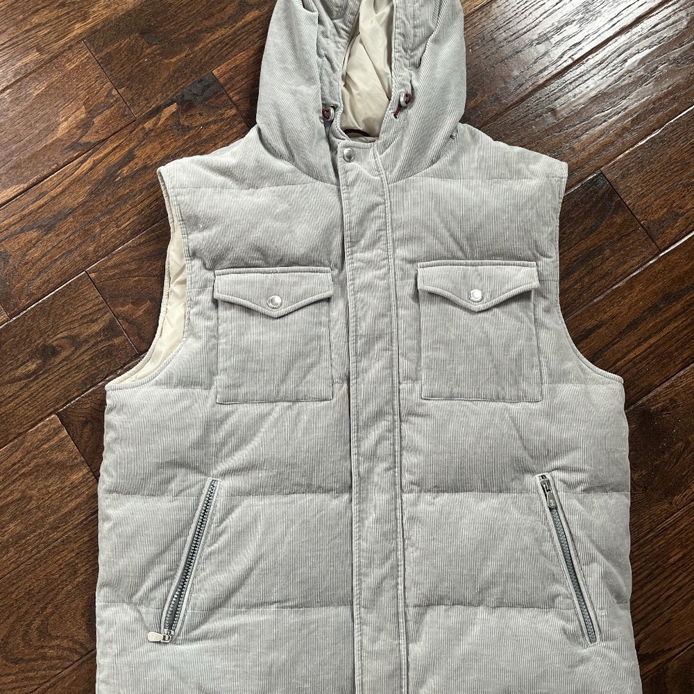 BRUNELLO CUCINELLI Men's XXL Grey Sleeveless Vest